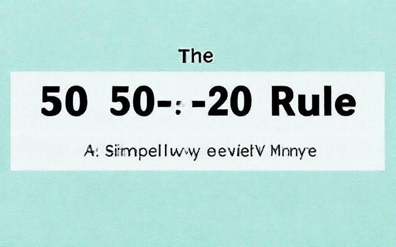 The 50-30-20 Rule: A Simple Way to Budget Your Money